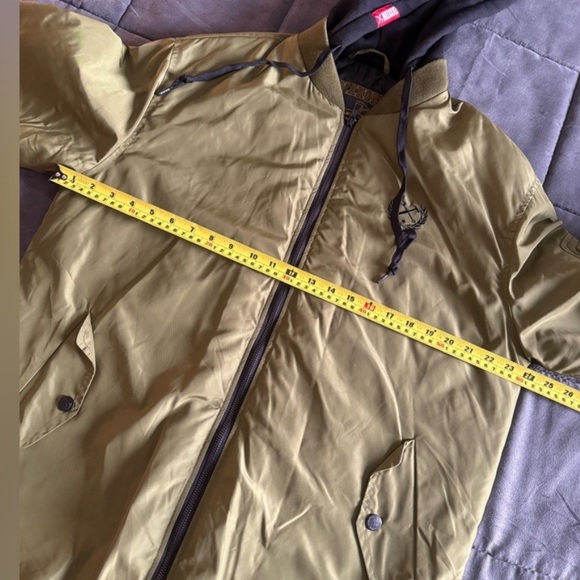 DIXXON Flannel “The Mayday” Black And Olive Quilted Bomber Jacket 💣 🔥 - Picture 4 of 14